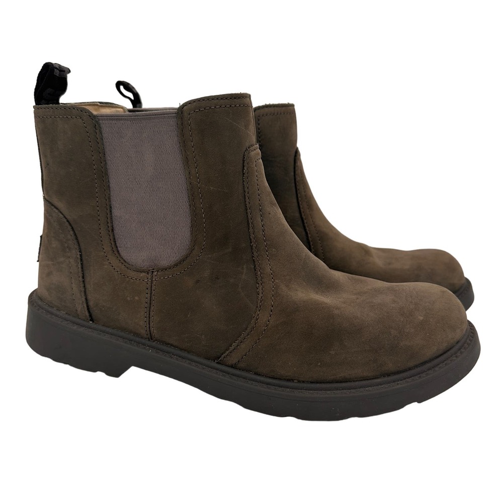 UGG Women's Brown Leather Suede Bolden Waterproof Boots Size 6